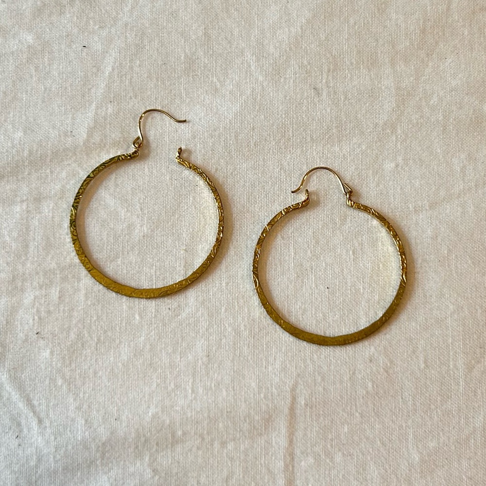 Vintage Gold Hoop Earrings